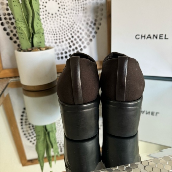 Stuart Weitzman Women's Brown Stretch Rubber Platform Shoes Size 9 M - Picture 6 of 14